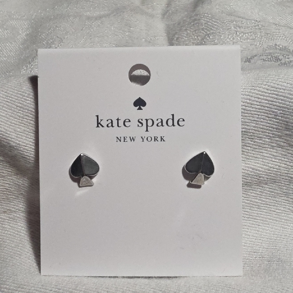 Kate Spade Everyday SPADES Silver Spade Earrings